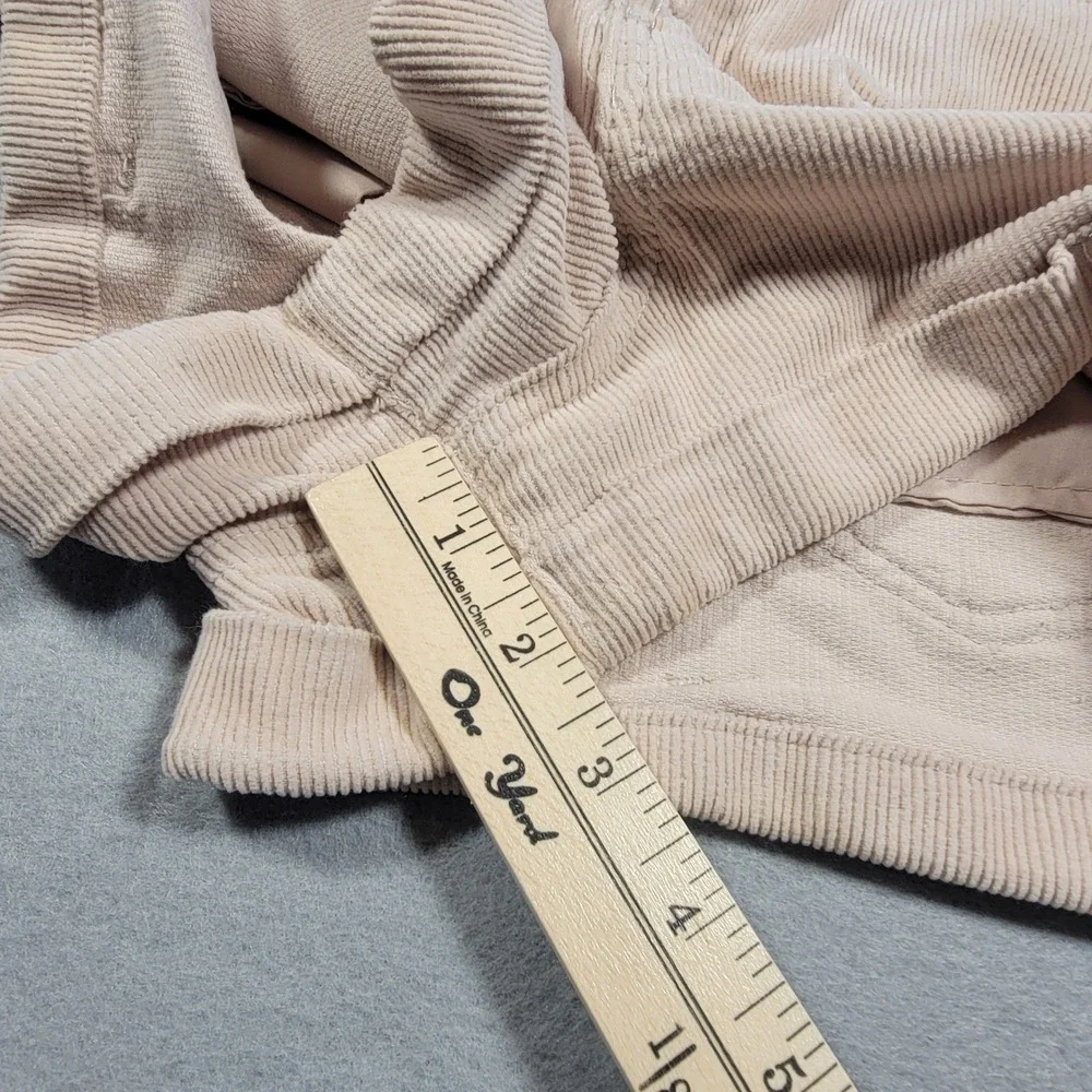 Forever 21 Corduroy Shorts Beige High‎ Rise Cutoff Casual Roll Hem Women's 26 XS